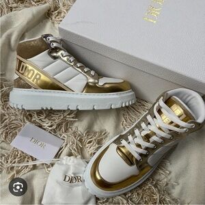 NEW Gold Dior High-Tops
